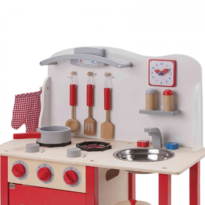 Bucatarie din lemn pentru copii, cu sunete, Rosie - Micostore.ro [3]