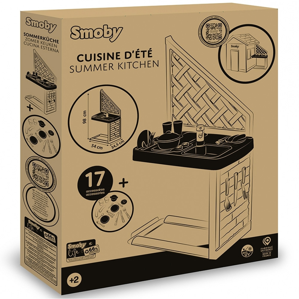 Bucatarie Smoby Life pentru casuta cu 17 accesorii [6]