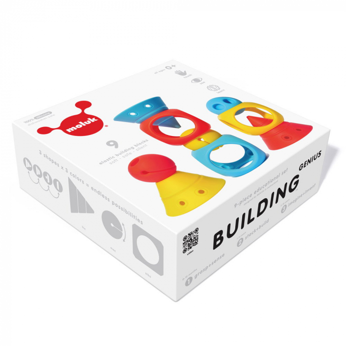 Building Genius, set senzorial pentru bebelusi, Moluk, 0-5 ani [5]