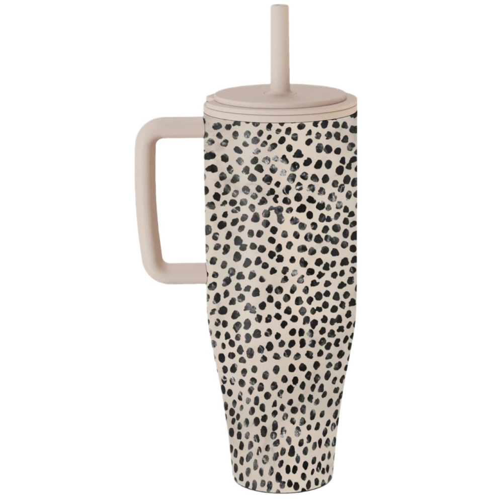 Burga Cana Termos Almond Latte 1.2 L cu capac anti scurgeri si pai reutilizabil, inox [8]