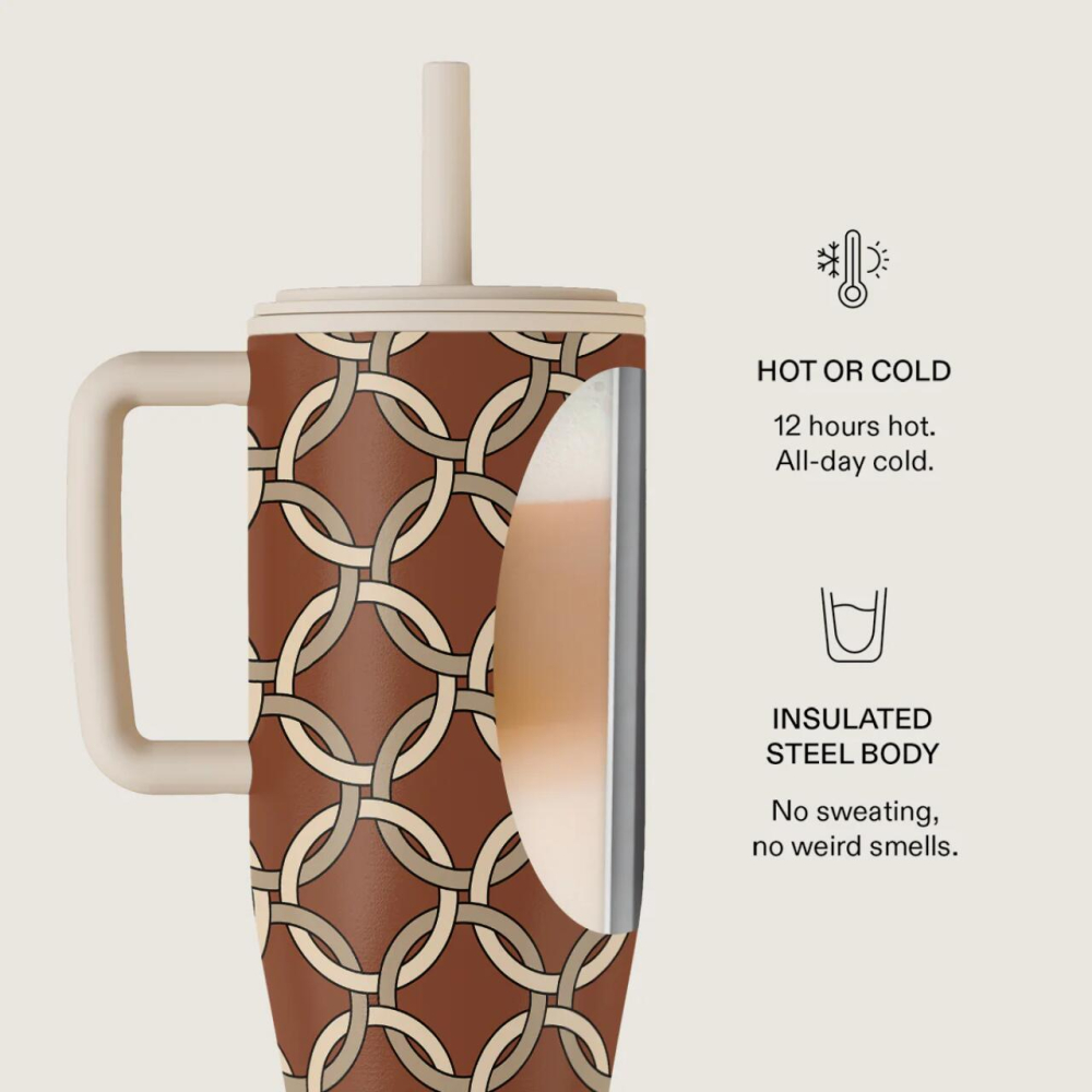 Burga Cana Termos Heritage 1.2 L cu capac anti scurgeri si pai reutilizabil, inox [6]