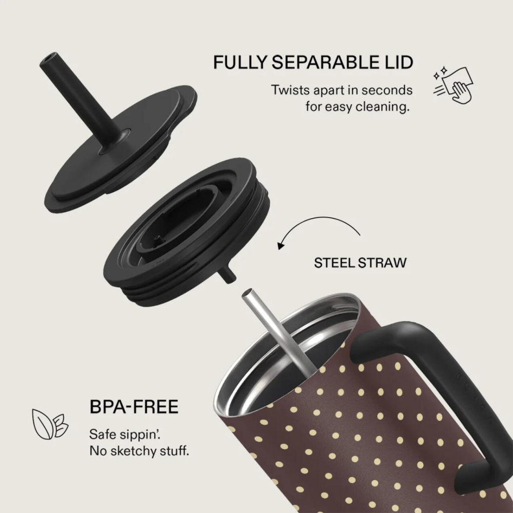 Burga Cana Termos Sorry Busy cu capac rezistent la scurgeri si pai reutilizabil, inox, 1.2 L [7]