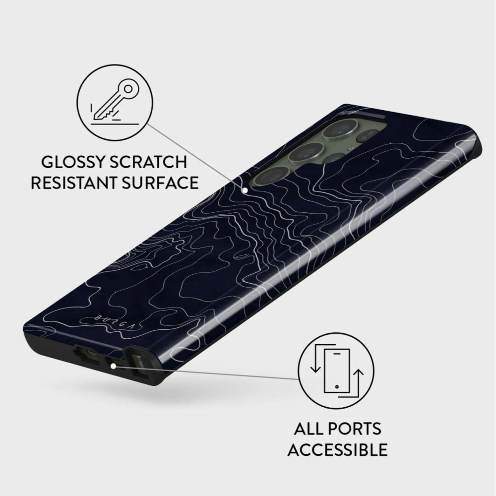 Burga Husa Dual Layer Drifting Shores Line Art Samsung Galaxy S23 Ultra [2]