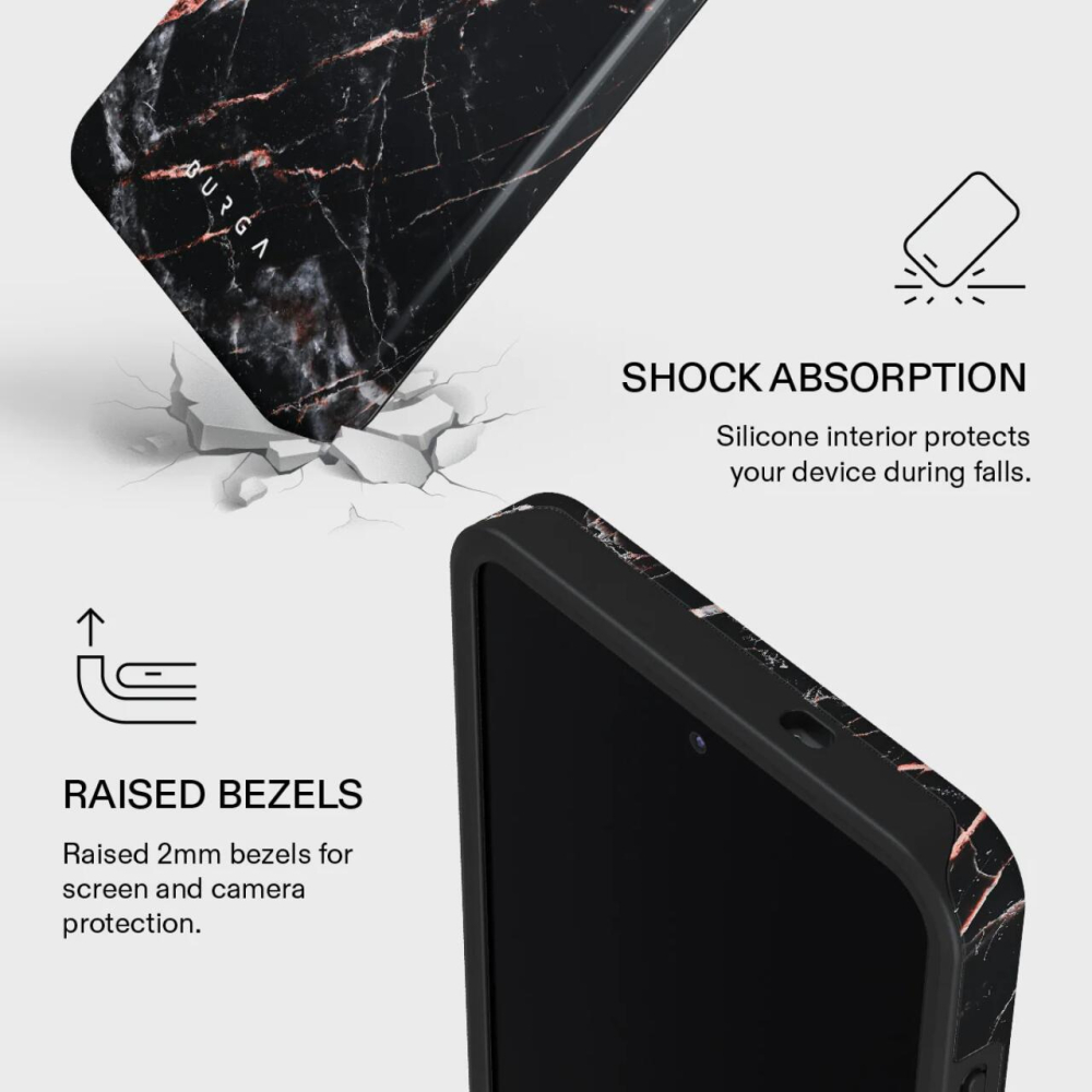 Burga Husa Dual Layer Magnetic Rose Gold Marble Samsung Galaxy S26 Plus [3]