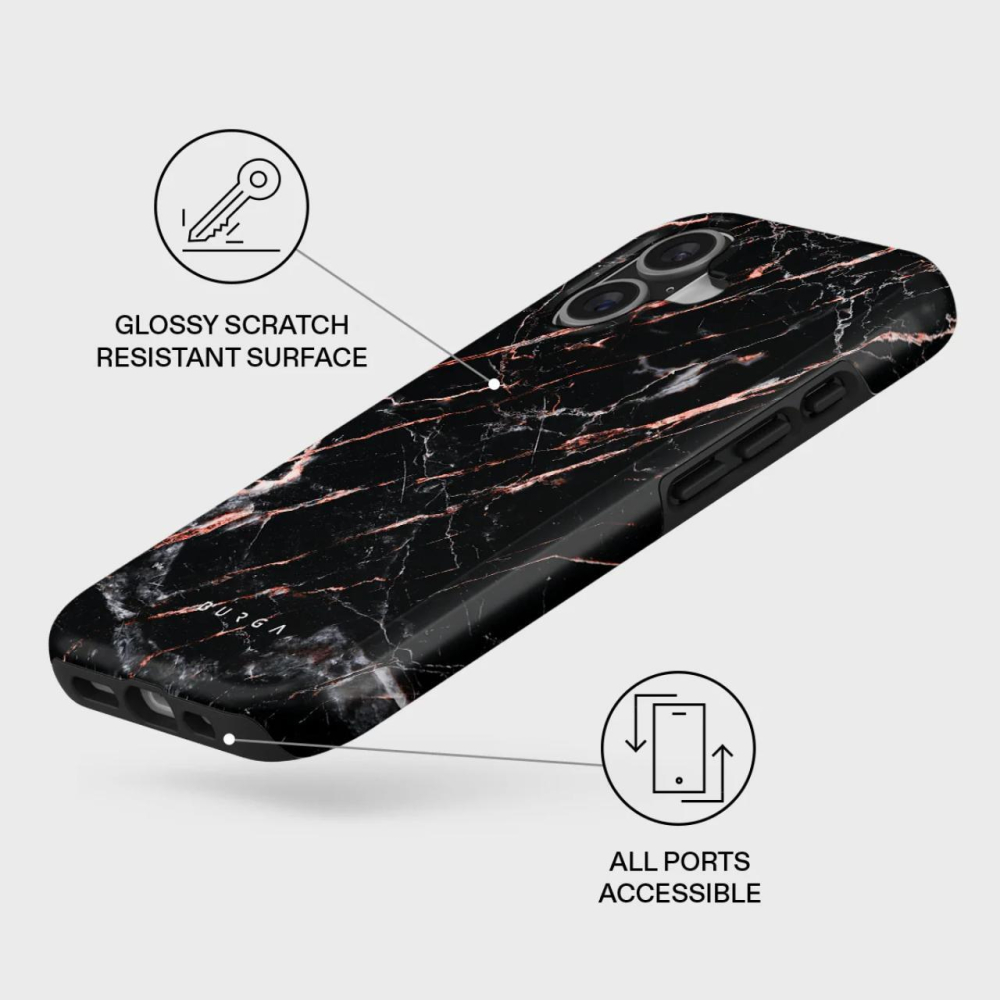 Burga Husa Dual Layer Magsafe Rose Gold Marble iPhone 17 [2]