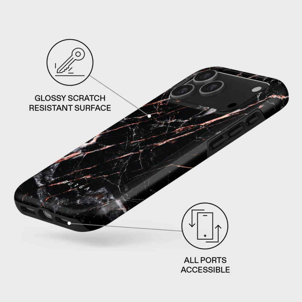 Burga Husa Dual Layer Magsafe Rose Gold Marble iPhone 17 Pro Max [2]