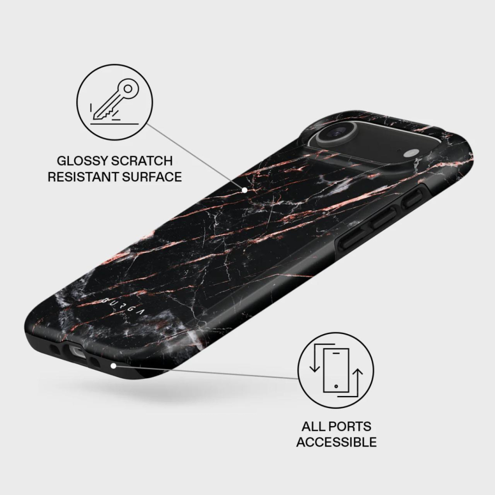 Burga Husa Dual Layer Magsafe Rose Gold Marble iPhone Air [2]