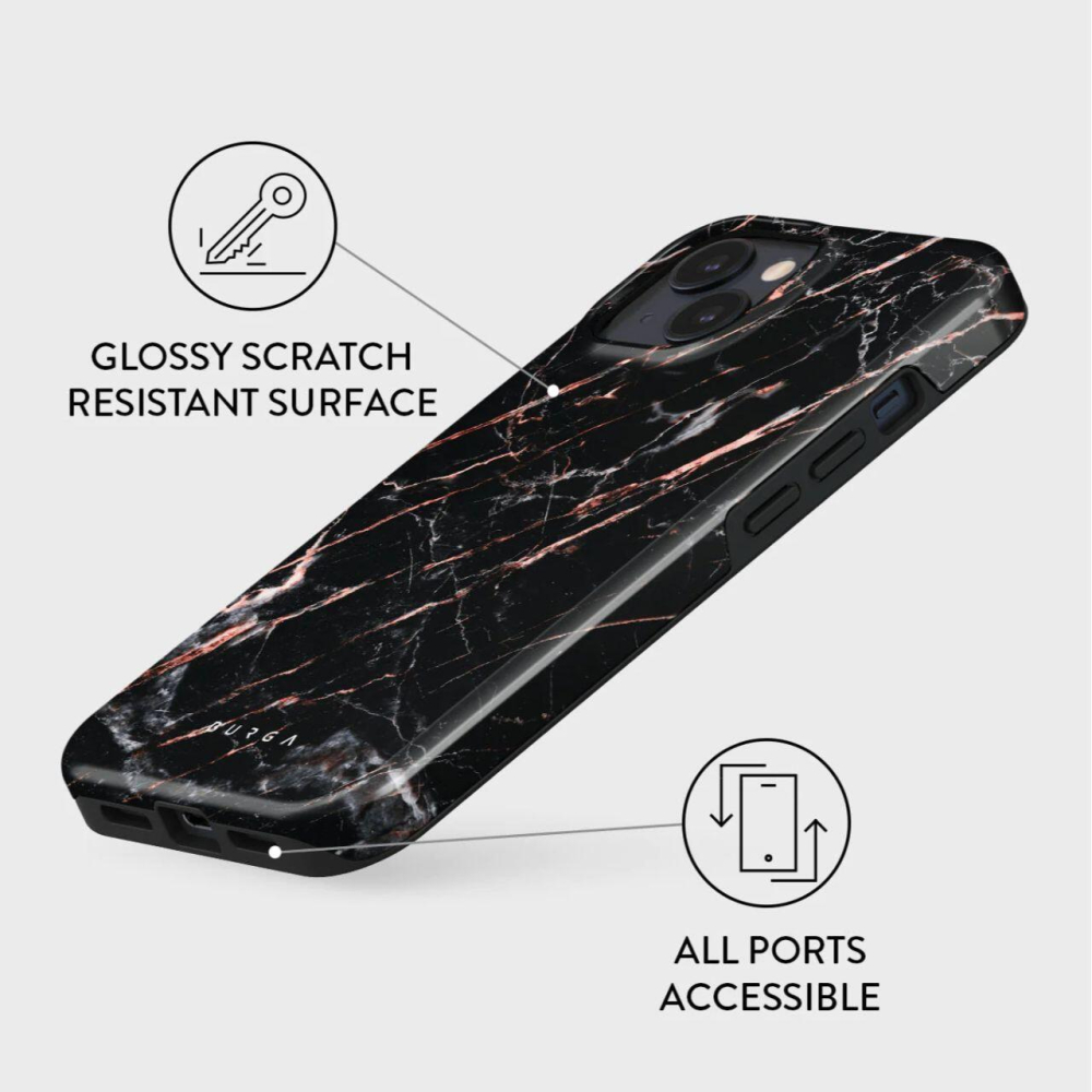 Burga Husa Dual Layer Rose Gold Marble iPhone 15 [2]