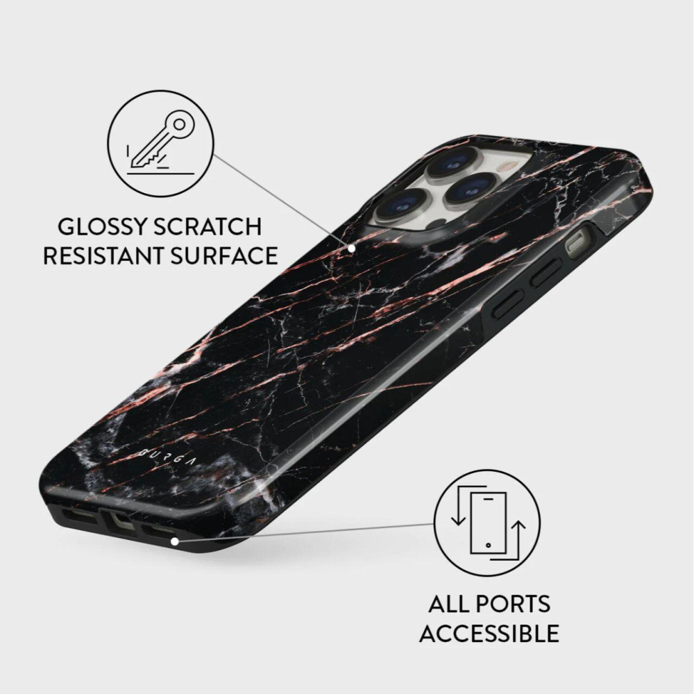 Burga Husa Dual Layer Rose Gold Marble iPhone 15 Pro [2]