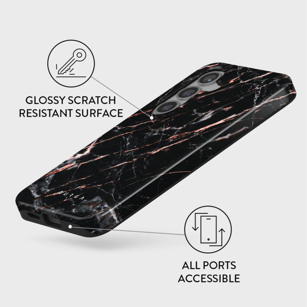 Burga Husa Dual Layer Rose Gold Marble Samsung Galaxy S24 [2]