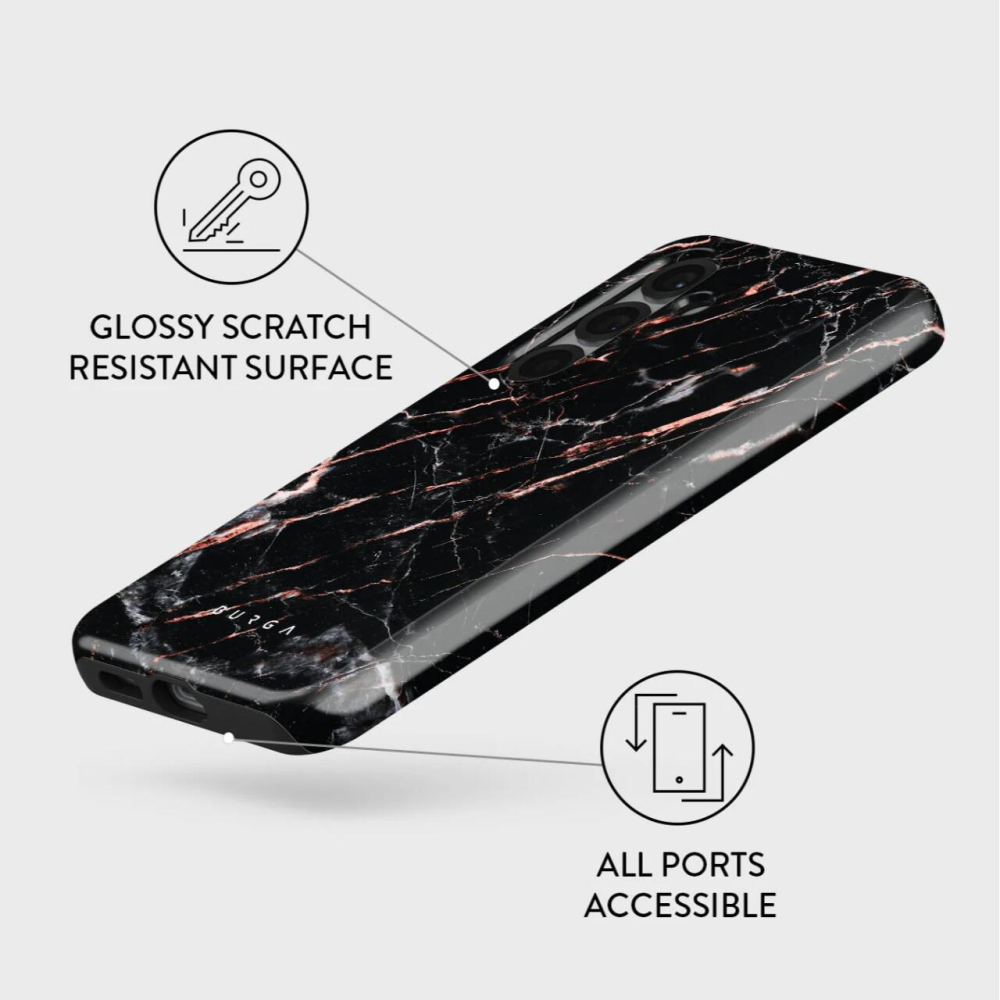 Burga Husa Dual Layer Rose Gold Marble Samsung Galaxy S25 [2]