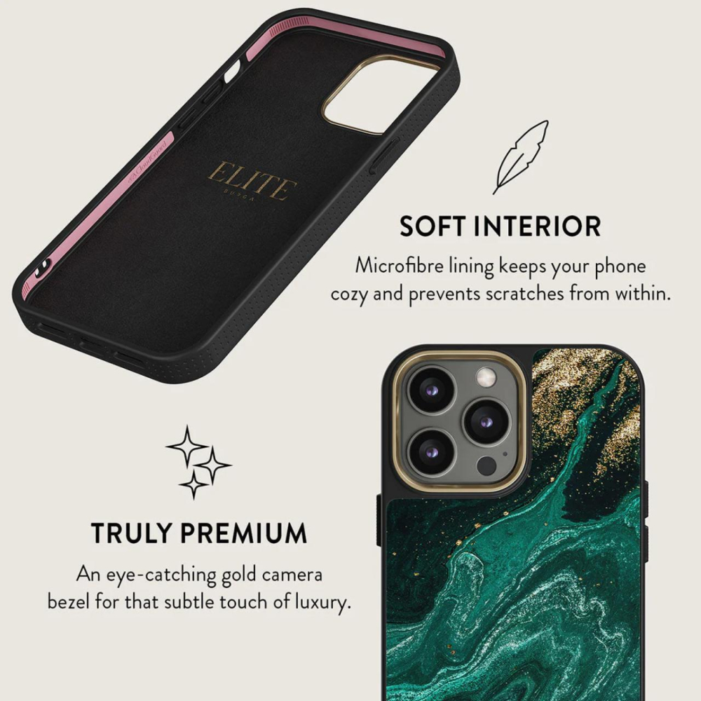Burga Husa Elite Gold Emerald Pool iPhone 15 Pro Max [9]
