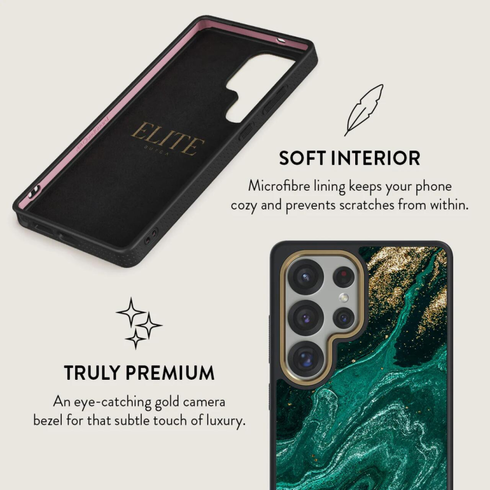 Burga Husa Elite Gold Emerald Pool Samsung Galaxy S25 Ultra [5]