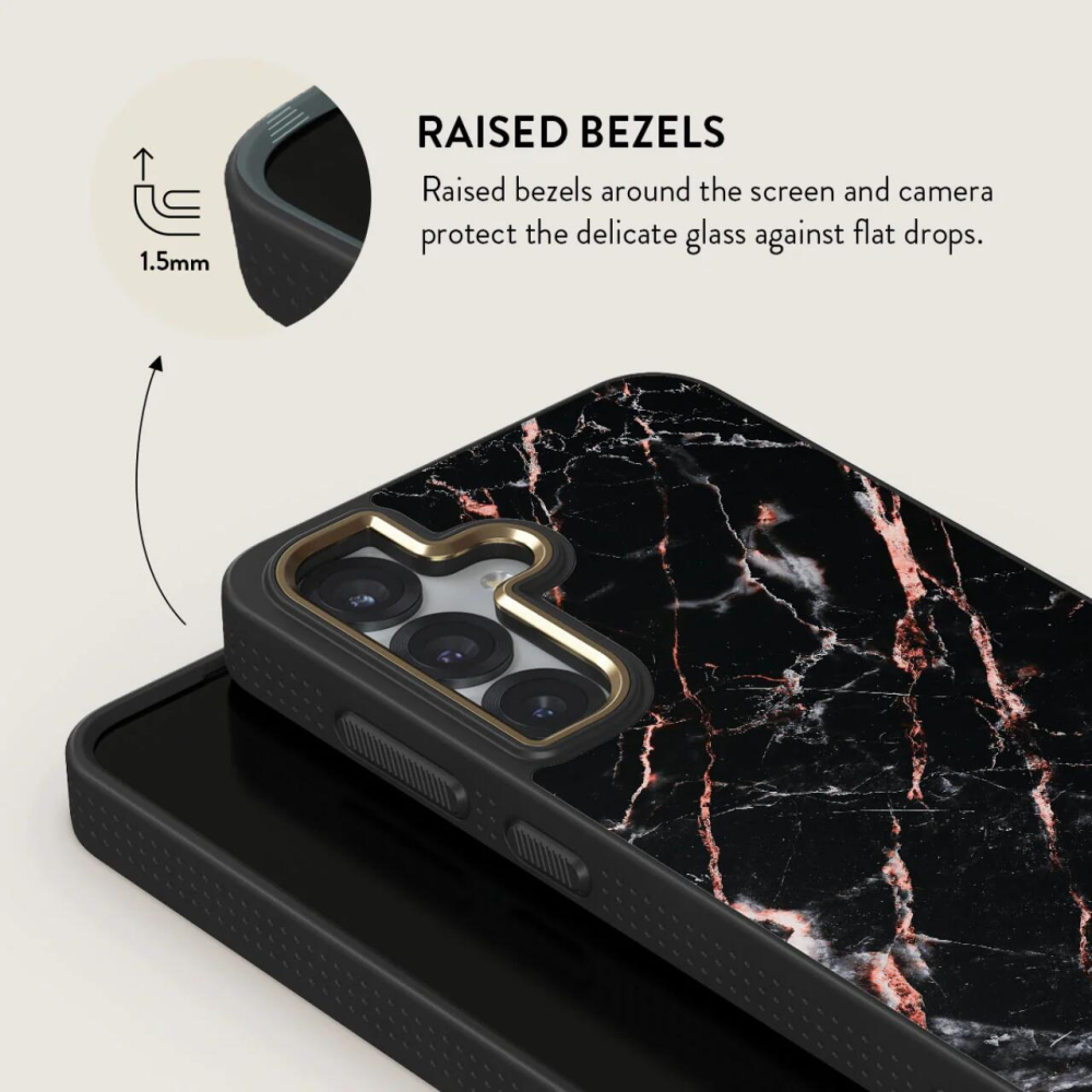 Burga Husa Elite Gold Rose Gold Marble Samsung Galaxy S25 Plus [2]