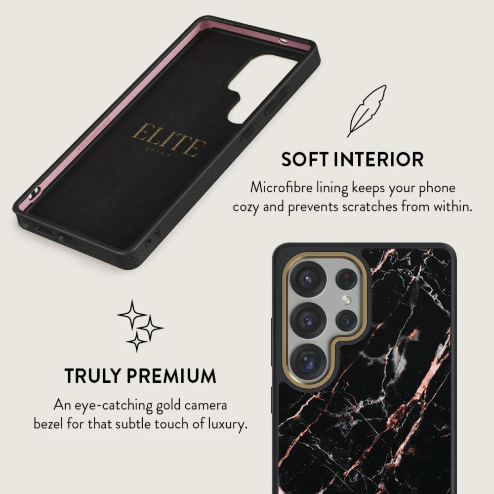 Burga Husa Elite Gold Rose Gold Marble Samsung Galaxy S25 Ultra [5]