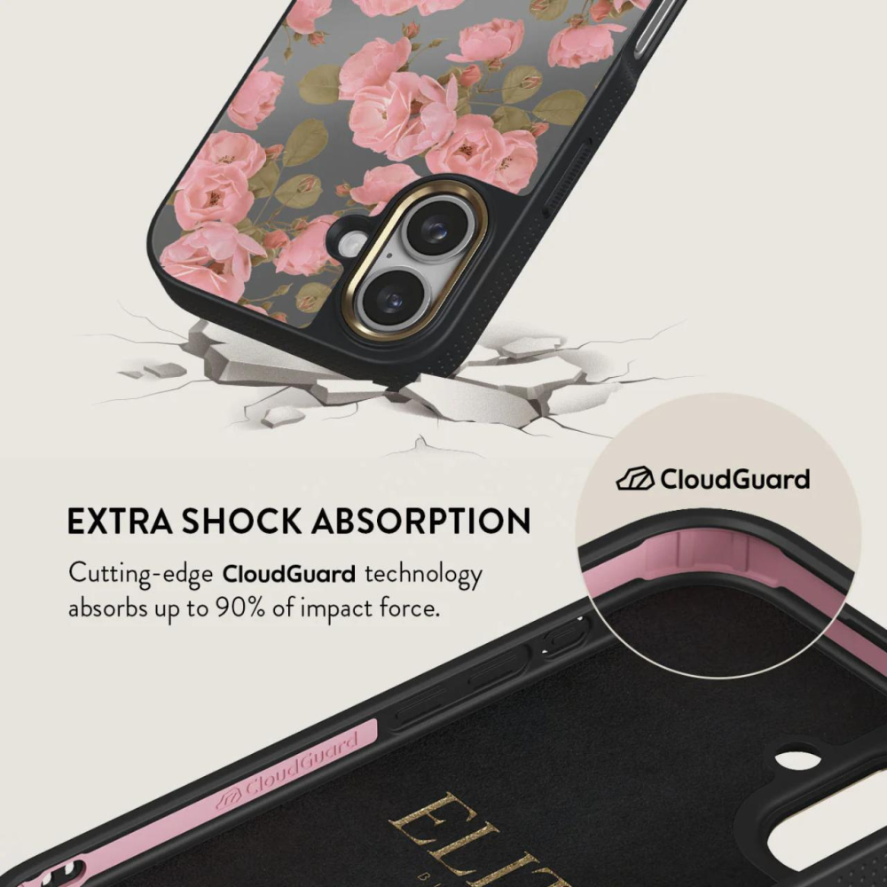 Burga Husa Elite Mirror Magsafe Gold Desert Rose iPhone 16 [2]