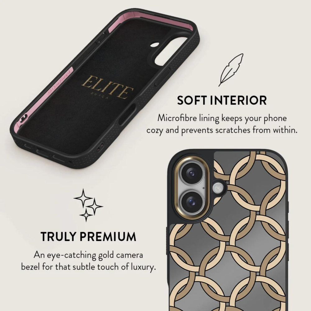 Burga Husa Elite Mirror Magsafe Gold Heritage iPhone 16 [6]