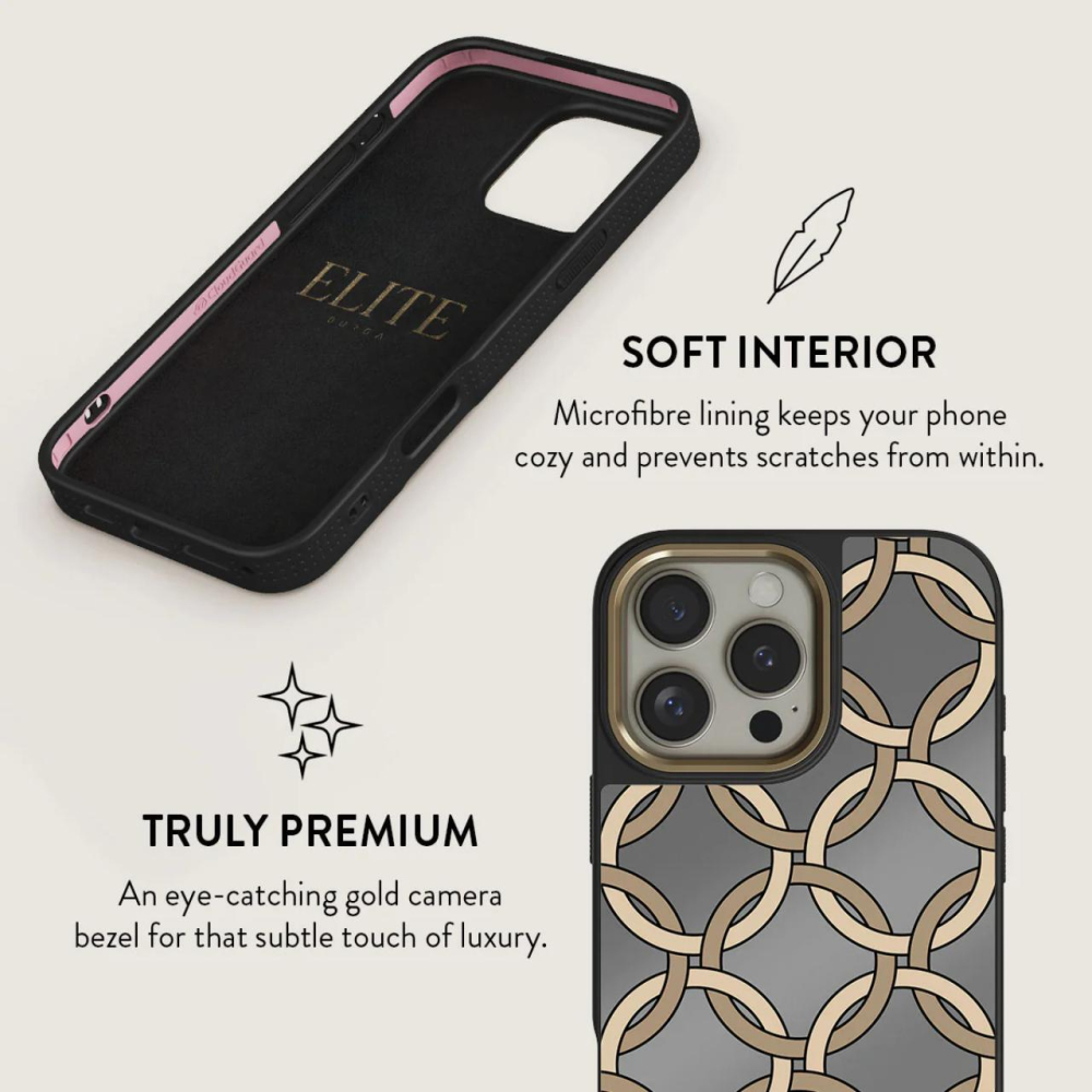 Burga Husa Elite Mirror Magsafe Gold Heritage iPhone 16 Pro [6]
