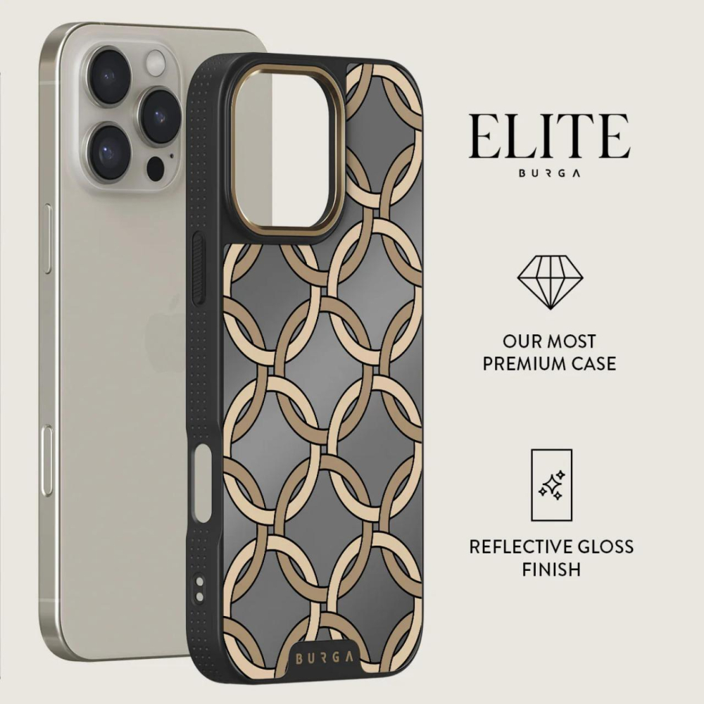 Burga Husa Elite Mirror Magsafe Gold Heritage iPhone 16 Pro [1]