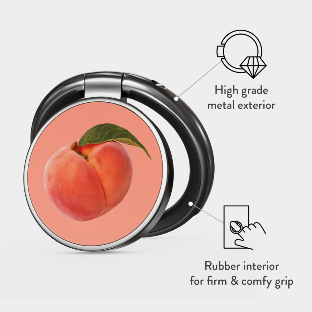 Burga Inel pentru telefon Gunmetal Peachy [2]
