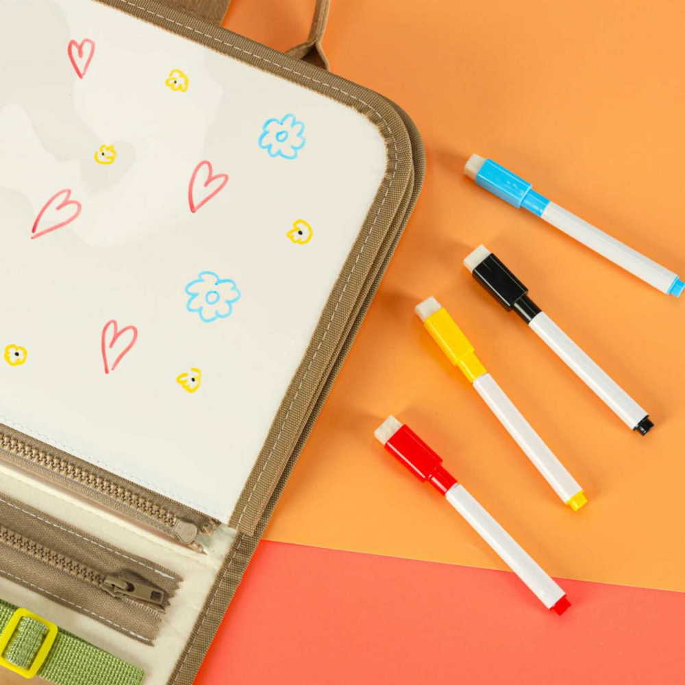 Busy Board Montessori cu Activitati si Dinozauri, Jucarie Senzoriala Portabila, 3 ani+ [10]