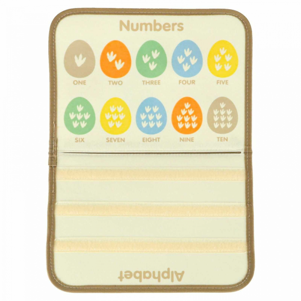 Busy Board Montessori cu Activitati si Dinozauri, Jucarie Senzoriala Portabila, 3 ani+ [12]
