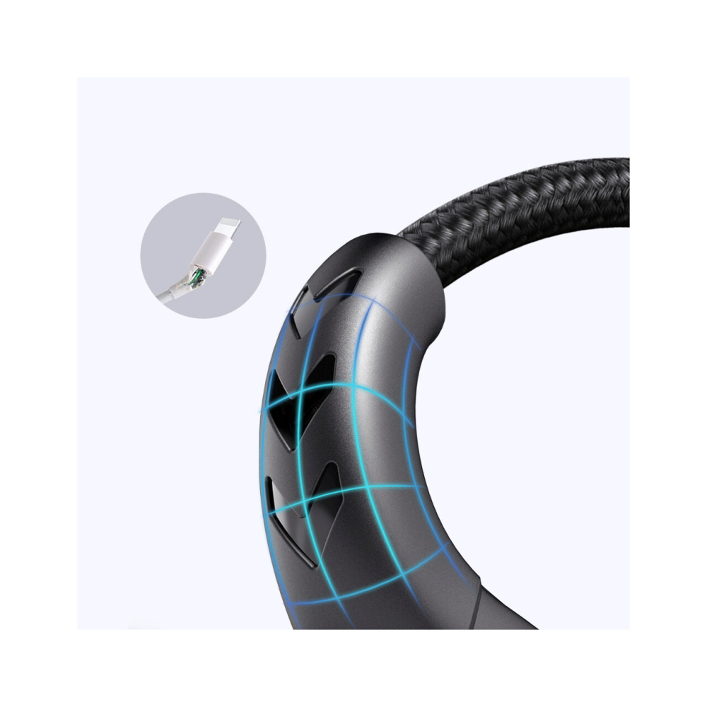Cablu 3 in 1 Lightning & MicroUSB & Type-C Mcdodo Mamba Series Black (max 3A, 1.2m) [3]