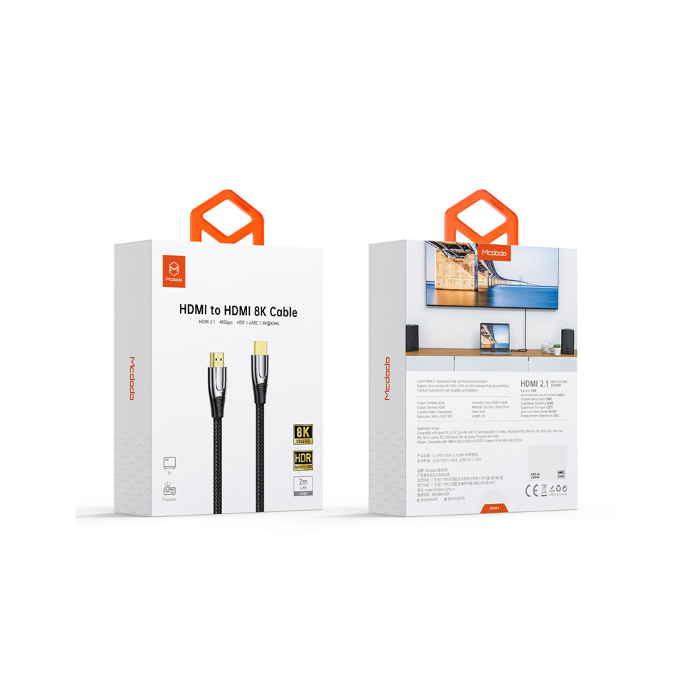 Cablu HDMI la HDMI 8K Ultra HD Mcdodo Black 2m [5]