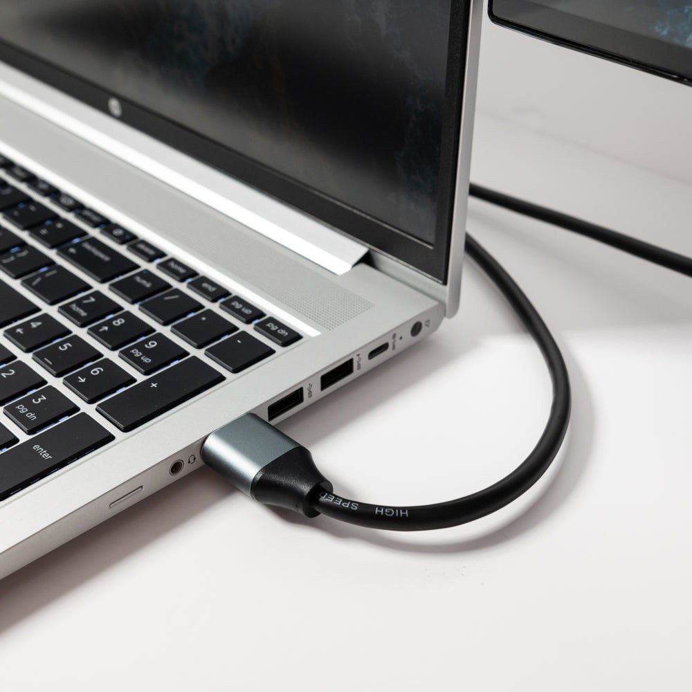 Cablu High Speed HDMI 2.0 Tellur, 4K, 18Gbps, tată-tată, Ethernet, aurit, 3m, negru [7]