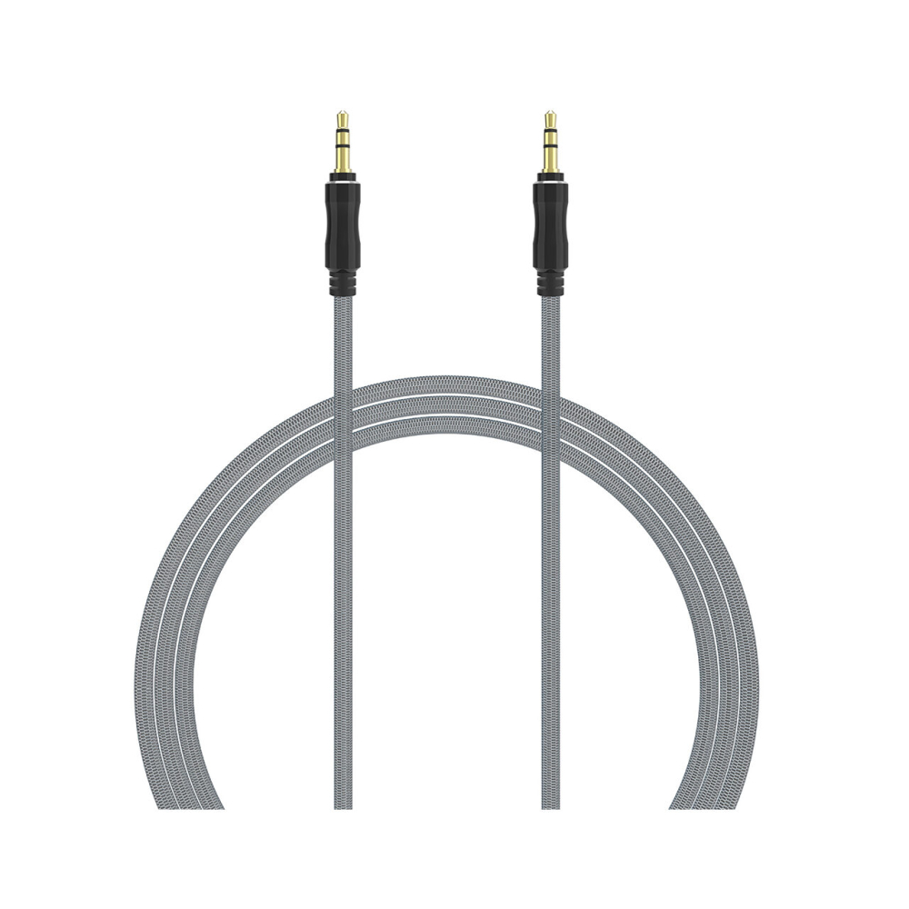 Cablu Jack 3.5mm Lemontti Audio Negru 1m [4]