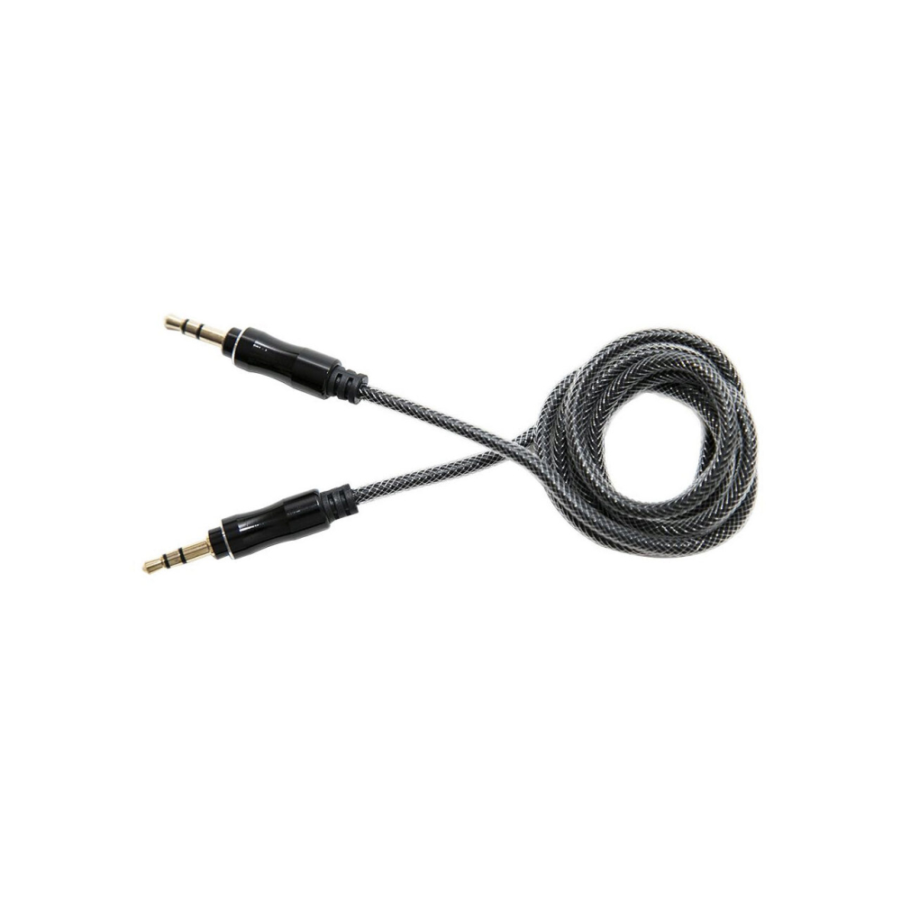 Cablu Jack 3.5mm Lemontti Audio Negru 1m [5]