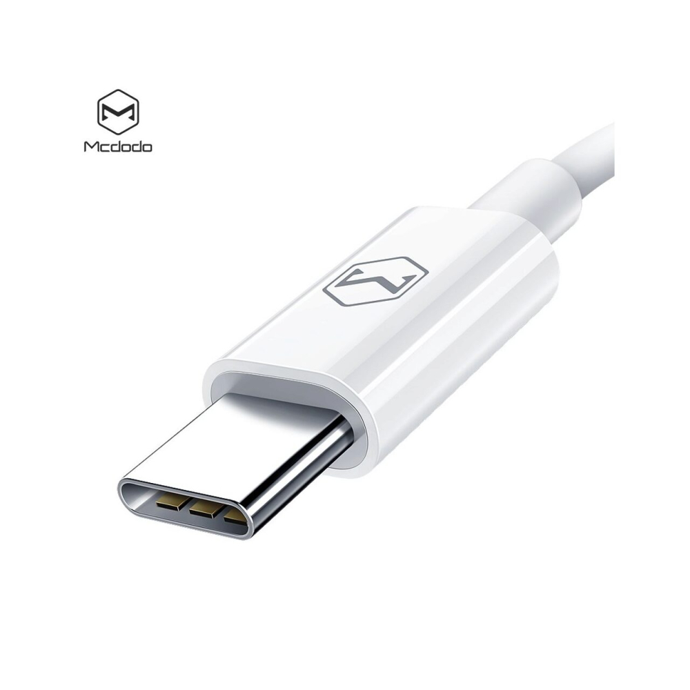 Cablu Lightning la Type-C Mcdodo Element Series 1m, White [2]