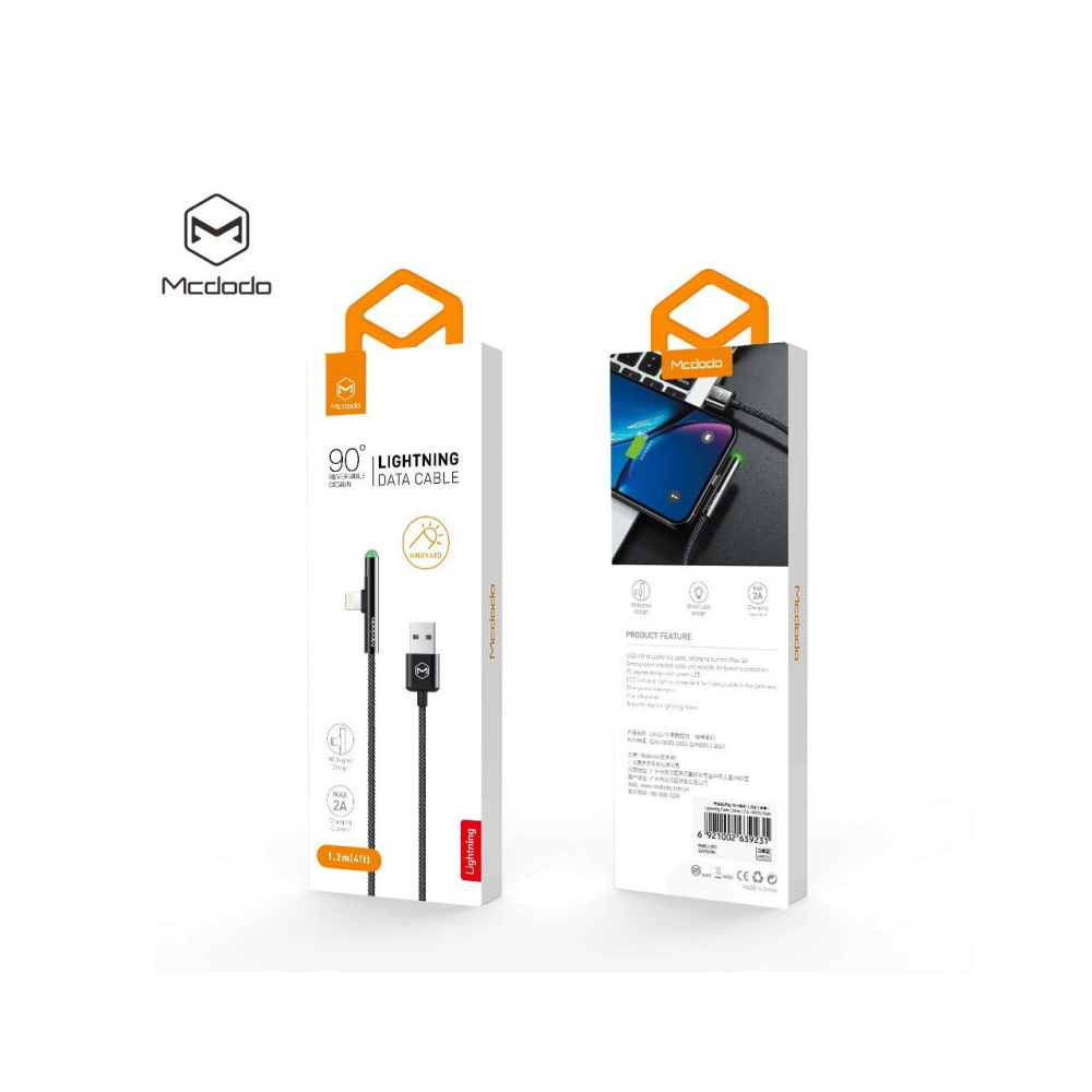 Cablu Lightning Mcdodo No 1 Series Gaming Black [2]