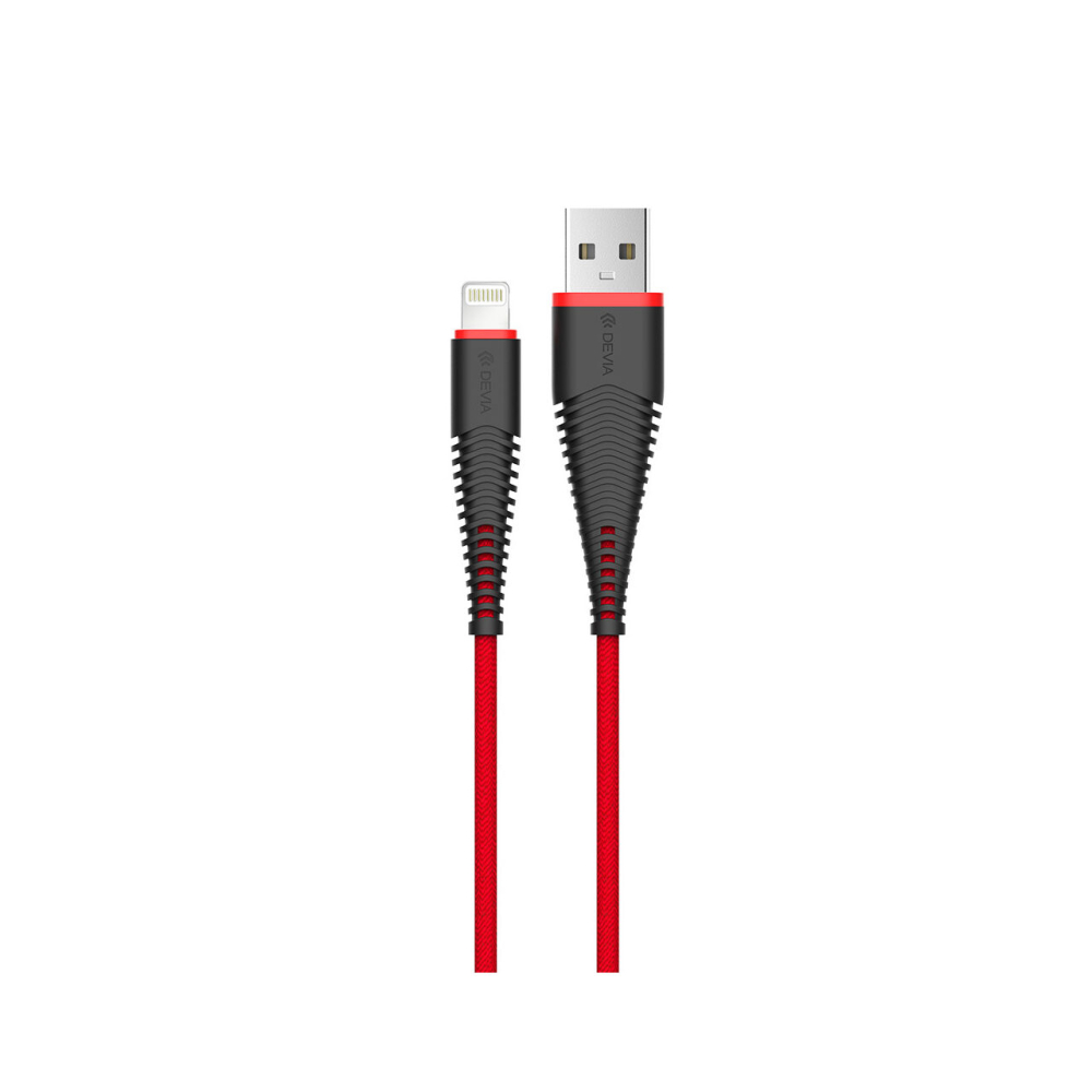 Cablu MFI Lightning Devia Fish 1.5m, Red [3]