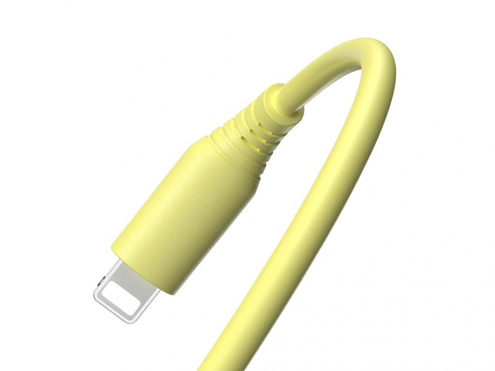 Cablu silicon Tellur USB to Lightning, 3A, 1m, galben [3]