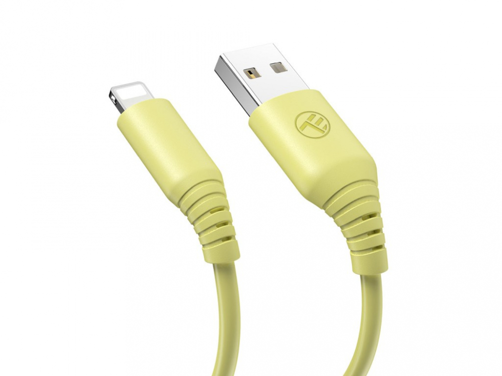 Cablu silicon Tellur USB to Lightning, 3A, 1m, galben [2]