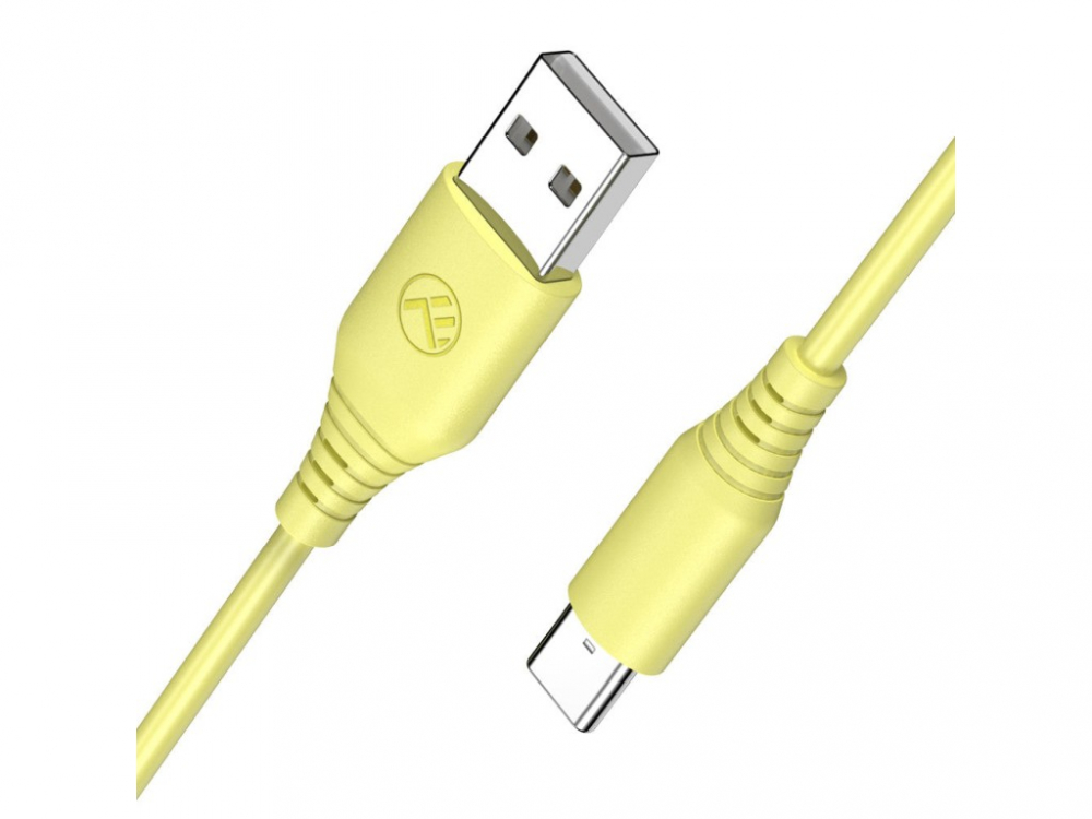 Cablu silicon Tellur USB to Type-C, 3A, 1m, galben [2]