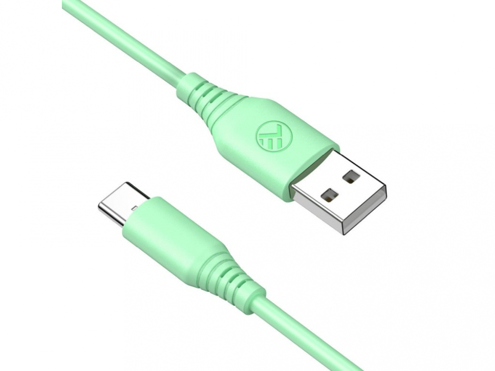 Cablu silicon Tellur USB to Type-C, 3A, 1m, verde [3]