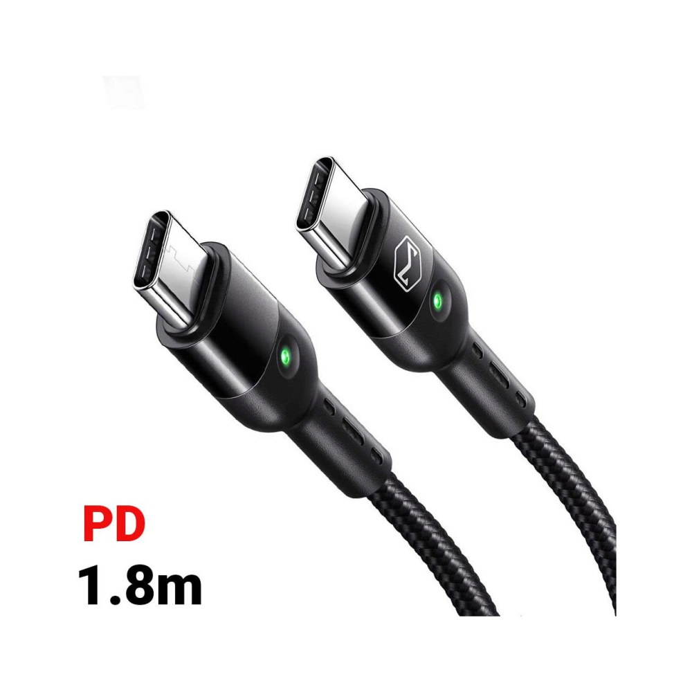 Cablu Type-C la Type-C Mcdodo Omega Series Retractabil, PD, 60W, 1.8m, led indicator, Black [6]