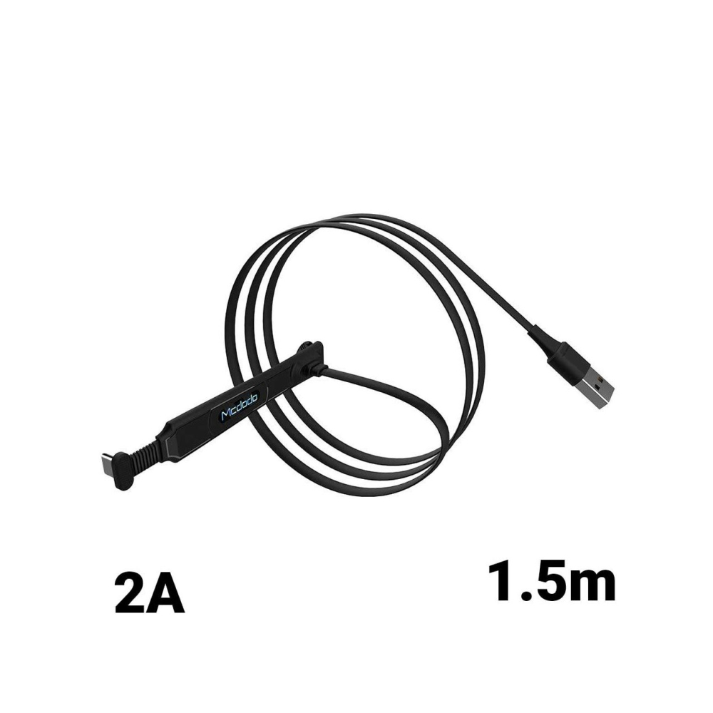 Cablu Type-C Mcdodo Thor Series Gaming Black (2A, 1.5m) [6]