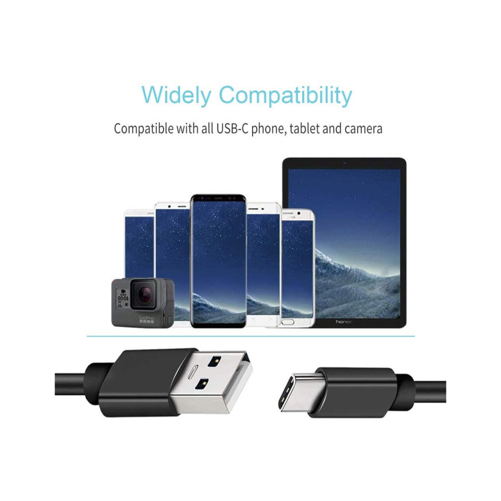 Cablu Type-C Procell USB Negru 1m [3]