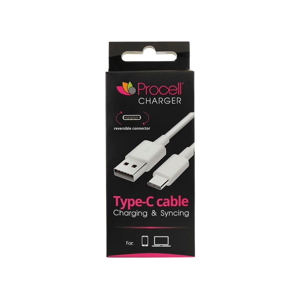 Cablu Type-C Procell USB Negru 1m [4]