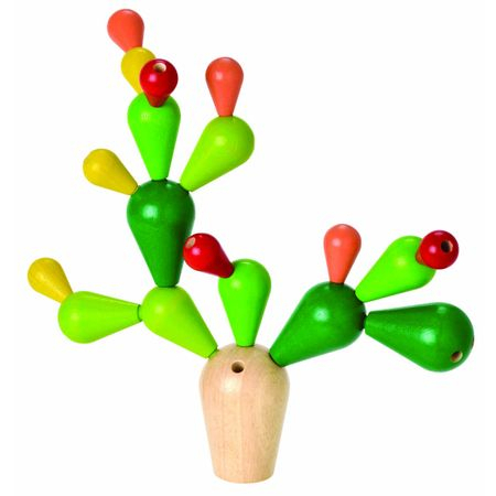 Joc din lemn constructii, echilibru si imaginatie - Cactus. [4]