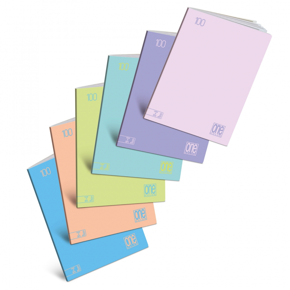 Caiet A4 cu Jolly Page - One Color Pastel All you can write, 100 g/m2, 48 pag. (Dictando) [1]