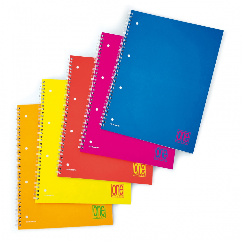 Caiet A4 cu spirala - One Color Fluo, 80 g/m2, 60 pag. (Dictando) [1]