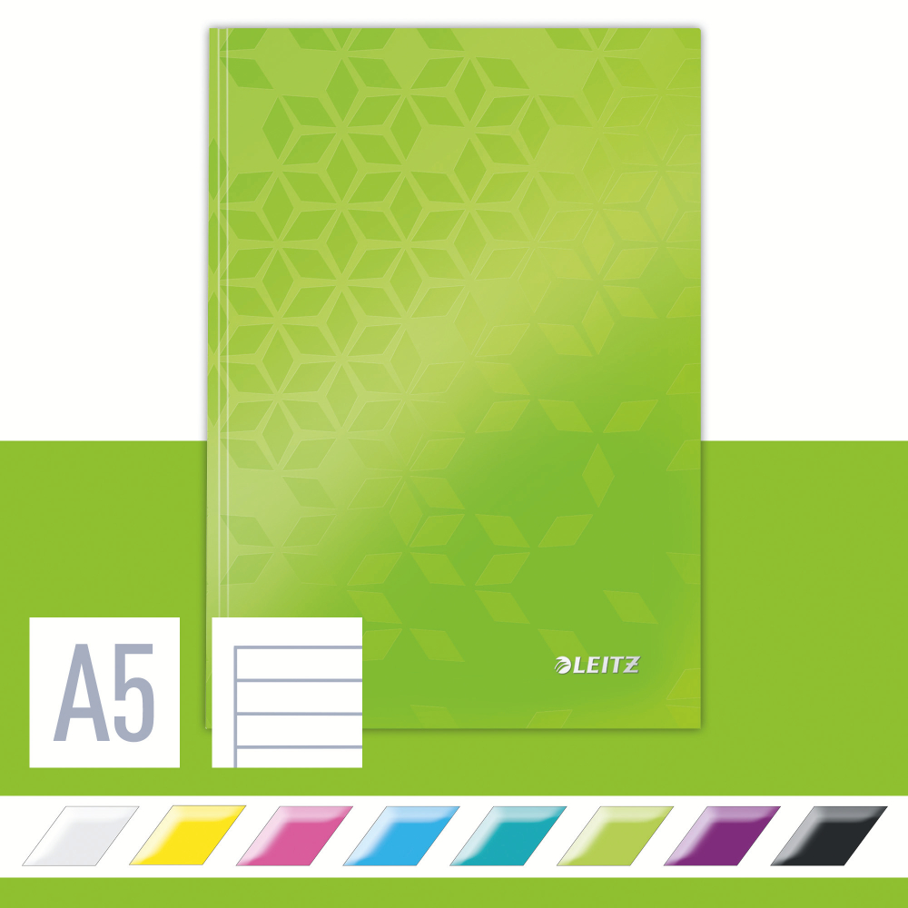 Caiet birou a5 dictando verde coperta carton wow leitz [3]