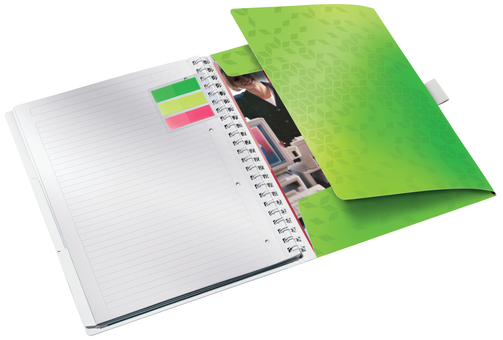 Caiet birou spira a4 dictando verde coperta pp be mobile wow leitz [2]