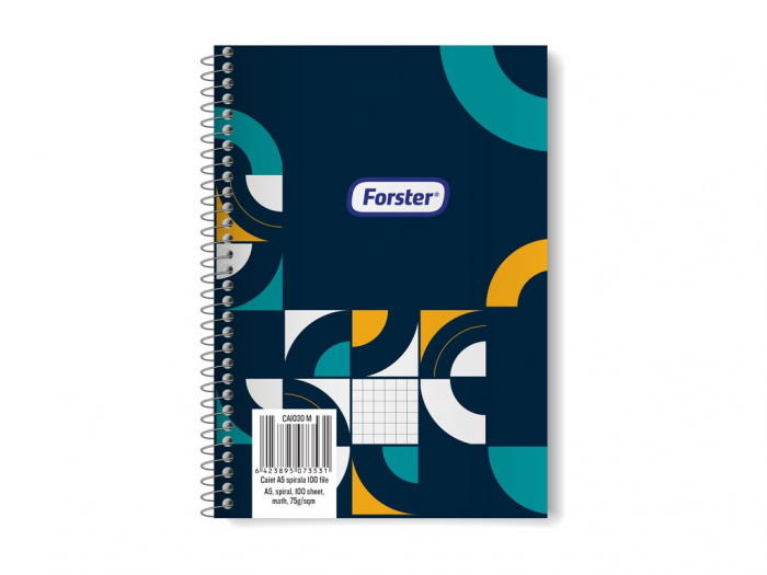 Caiet cu spirala Forster A5 100 file [1]