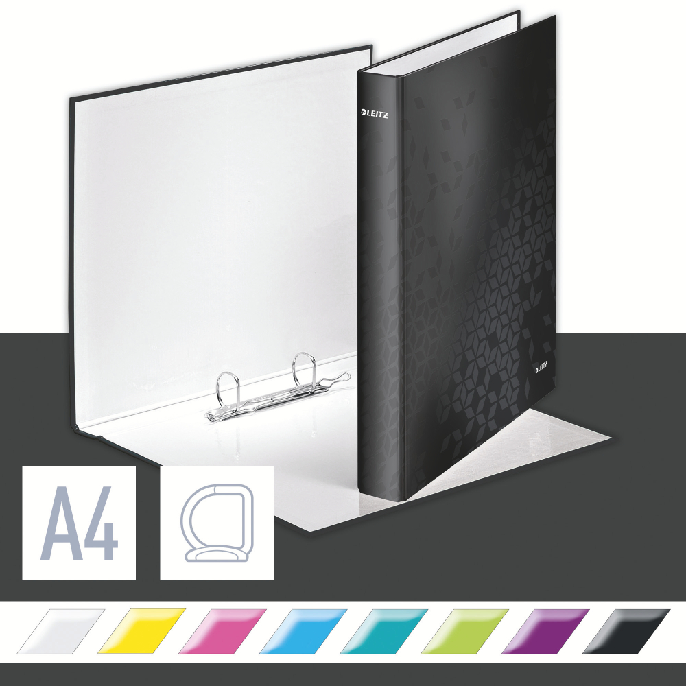Caiet mecanic a4 2 inele 25mm/40mm negru wow leitz [3]