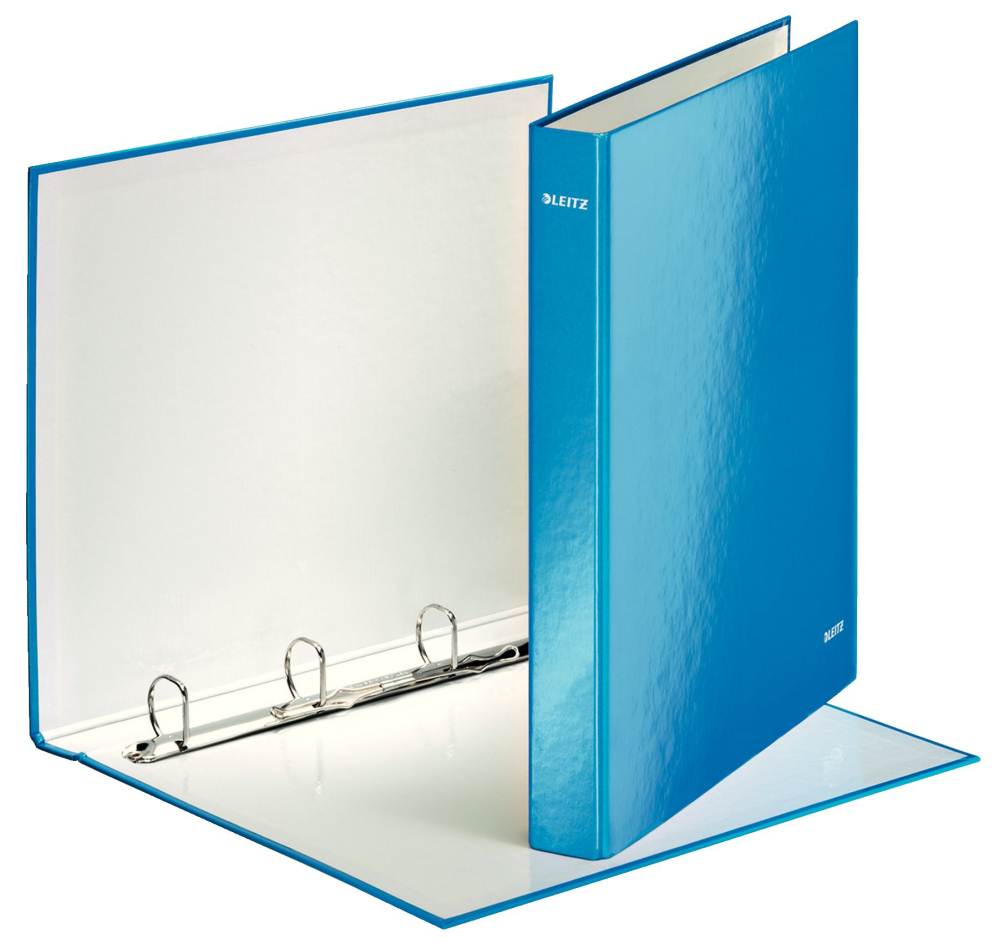 Caiet mecanic a4 4 inele 25mm/40mm albastru metalizat wow leitz [2]